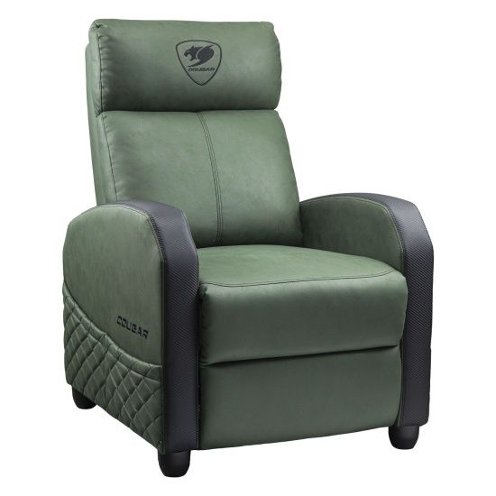 ספת גיימינג נשכבת COUGAR RANGER ELITE Army Green קוגר 160° ריפוד עור PVC עד 135 ק"ג | יבואן רשמי – תמונה 3