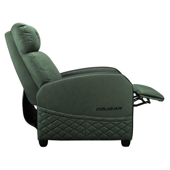 ספת גיימינג נשכבת COUGAR RANGER ELITE Army Green קוגר 160° ריפוד עור PVC עד 135 ק"ג | יבואן רשמי – תמונה 7