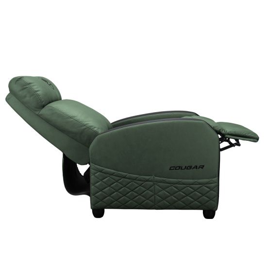 ספת גיימינג נשכבת COUGAR RANGER ELITE Army Green קוגר 160° ריפוד עור PVC עד 135 ק"ג | יבואן רשמי – תמונה 8