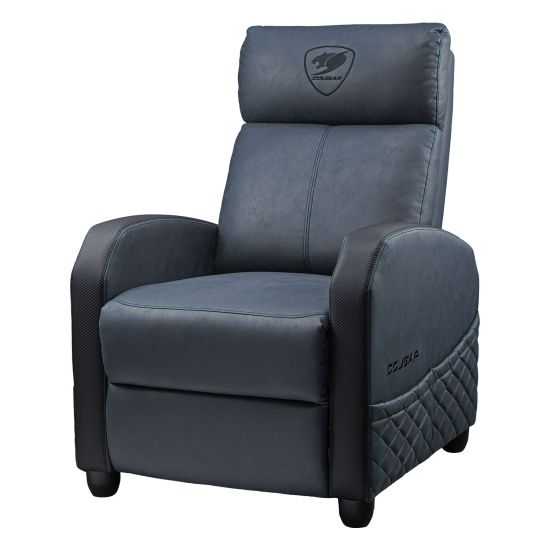 ספת גיימינג נשכבת COUGAR RANGER ELITE Navy Blue קוגר 160° ריפוד עור PVC עד 135 ק"ג | יבואן רשמי