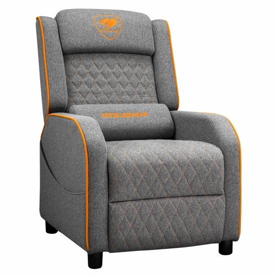 ספת גיימינג COUGAR RANGER ONE Gray קוגר כורסה מבד נושם, הטיה 160 מעלות ומשקל 150 ק"ג | יבואן רשמי – תמונה 2