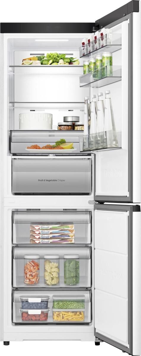 מקרר 2 דלתות מקפיא תחתון HISENSE RB3K330SEWE הייסנס 330 ליטר NO-FROST לבן יבואן רשמי – תמונה 2