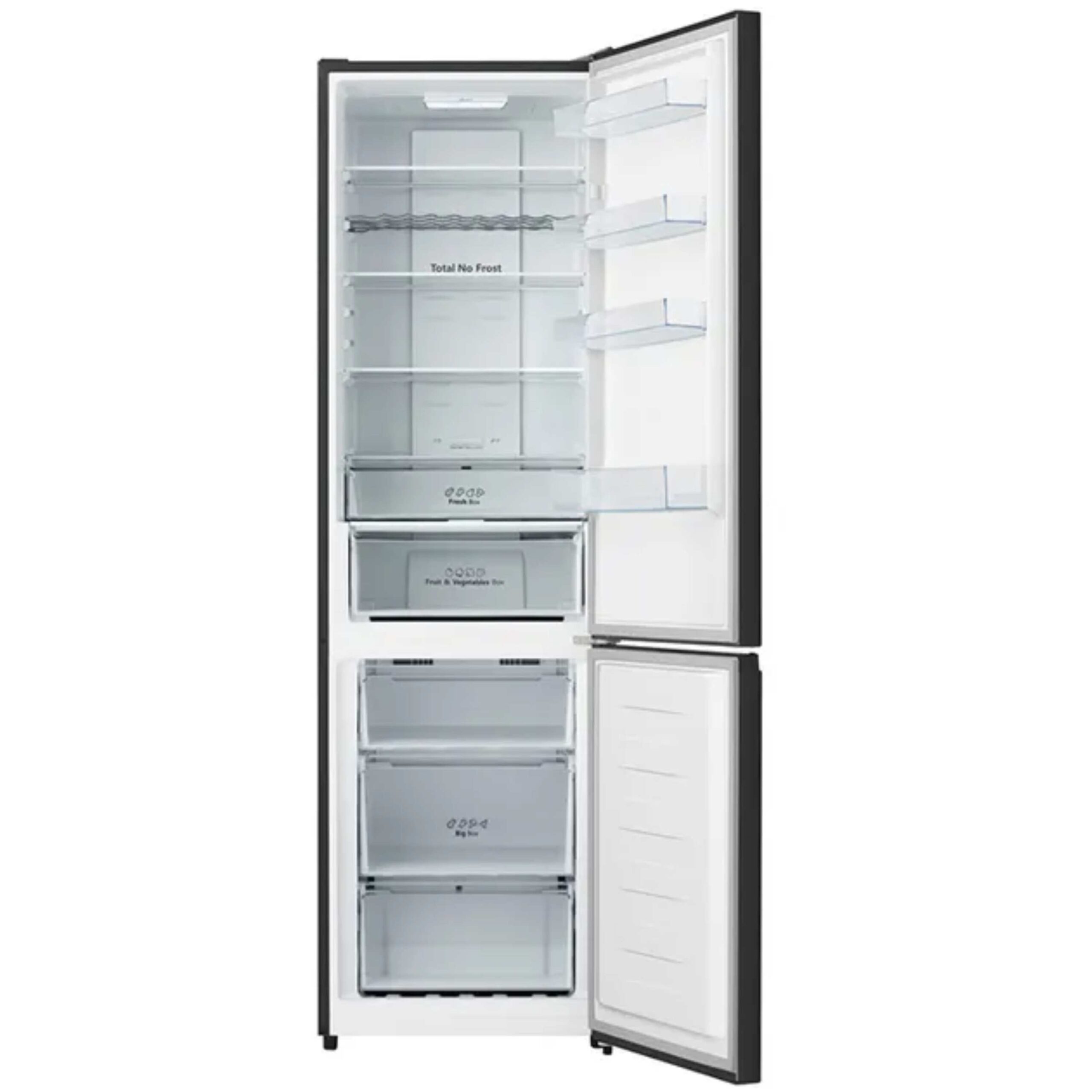 Hisense RB440N4AFD – מקרר 2 דלתות 336 ליטר NoFrost עם מקפיא תחתון Inverter נירוסטה מושחרת | יבואן רשמי – תמונה 2