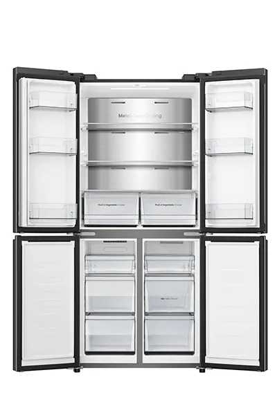 Hisense RQ58B – מקרר 4 דלתות נירוסטה מושחרת 483 ליטר עם מקפיא תחתון NoFrost Inverter | יבואן רשמי – תמונה 2