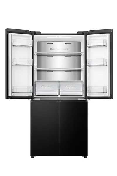 Hisense RQ58B – מקרר 4 דלתות נירוסטה מושחרת 483 ליטר עם מקפיא תחתון NoFrost Inverter | יבואן רשמי – תמונה 5