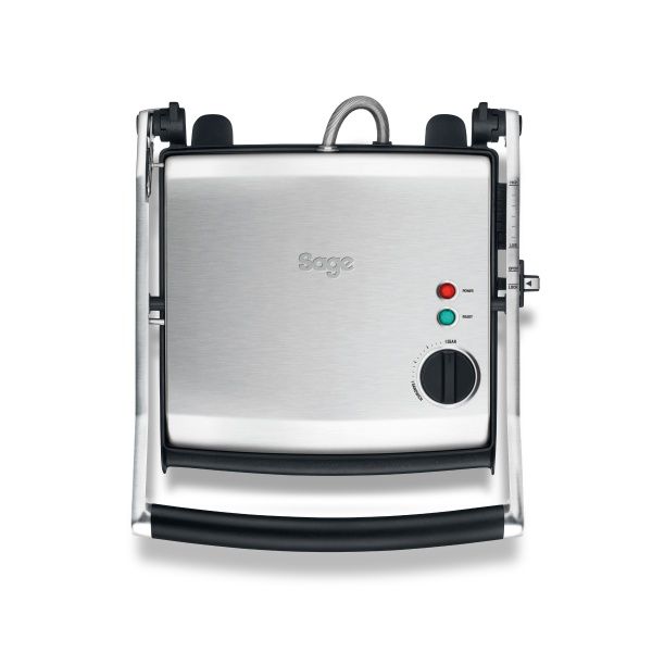 טוסטר לחיצה סייג' SAGE SGR200BSS גריל שולחני עוצמתי עם בקרת גובה והטייה לניקוז שומן נירוסטה יבואן רשמי – תמונה 2