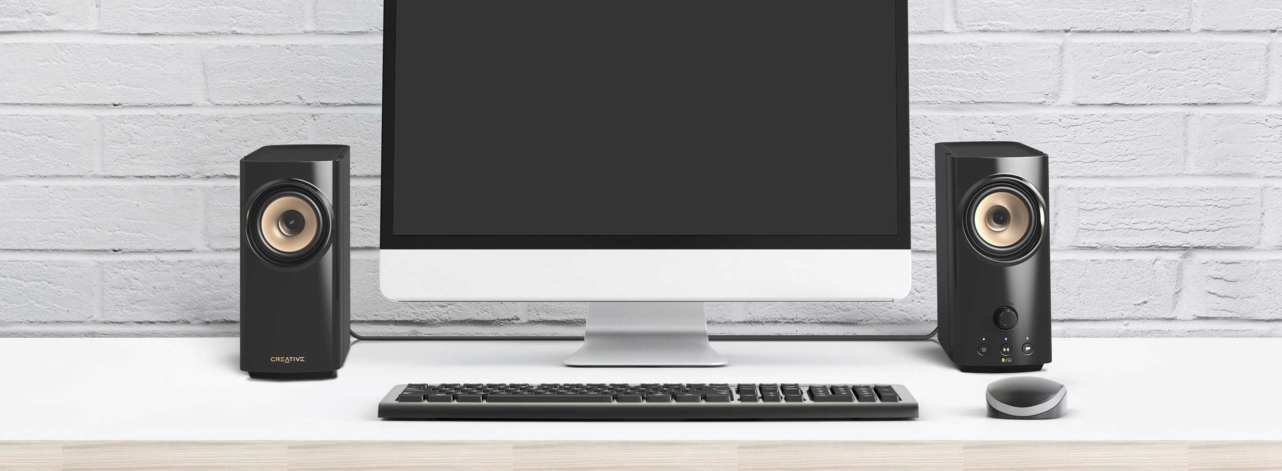 רמקולים למחשב Creative T60 רמקולי סטריאו קריאייטיב 2.0 עם בלוטות' וחיבור USB-C יבואן רשמי – תמונה 7