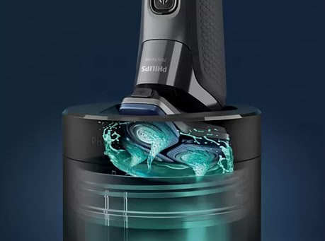 קפסולת ניקוי מהירה למכונת גילוח Philips S7887/78 לשמירה על היגיינה וביצועים