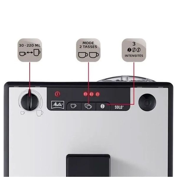 Melitta Solo Pure Silver- מכונת קפה אוטומטית אלגנטית עם איכות גרמנית אמיתית