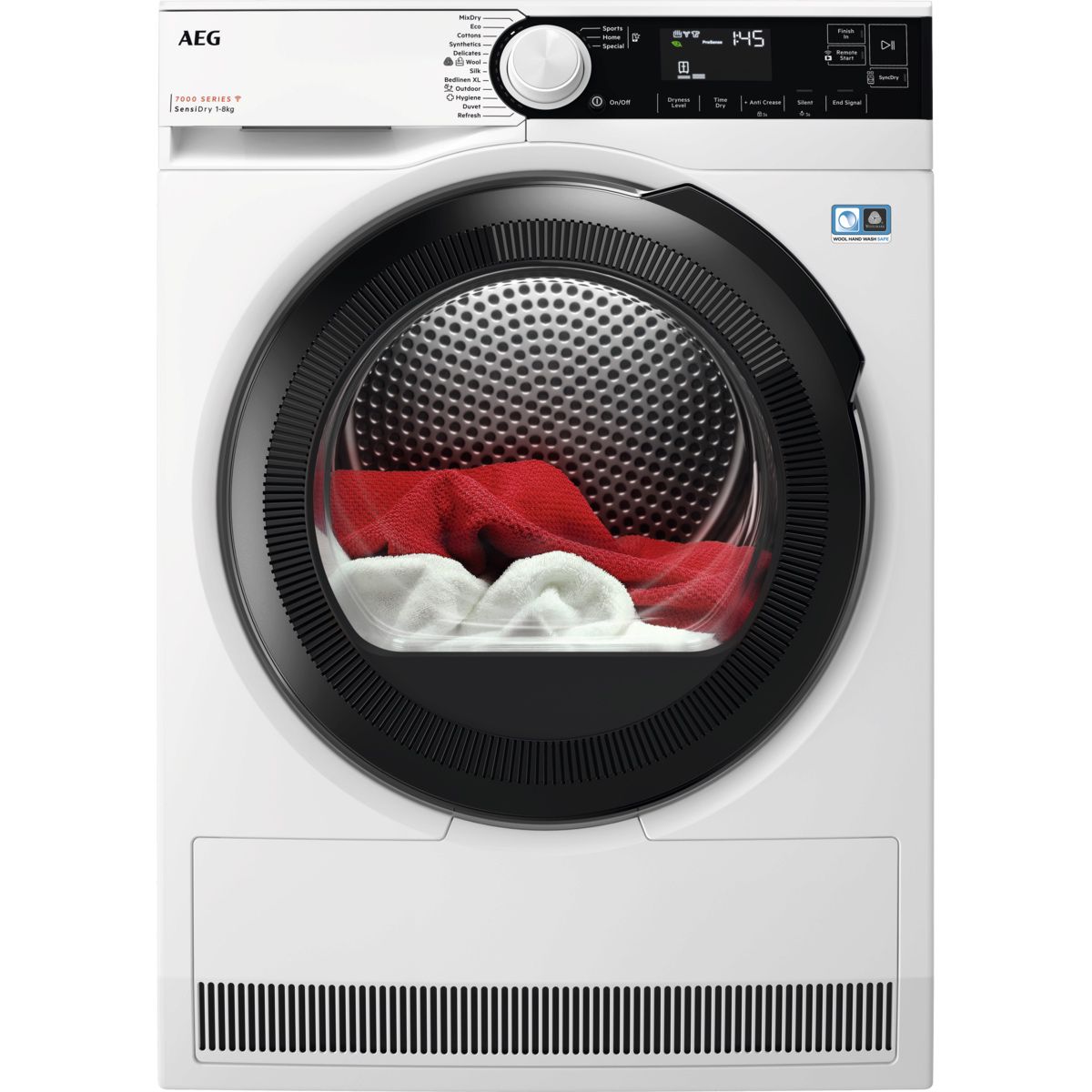 AEG T7384OBCM מייבש כביסה 8 ק"ג בטכנולוגיית Heat Pump אינוורטר בצבע לבן | יבואן רשמי – תמונה 3