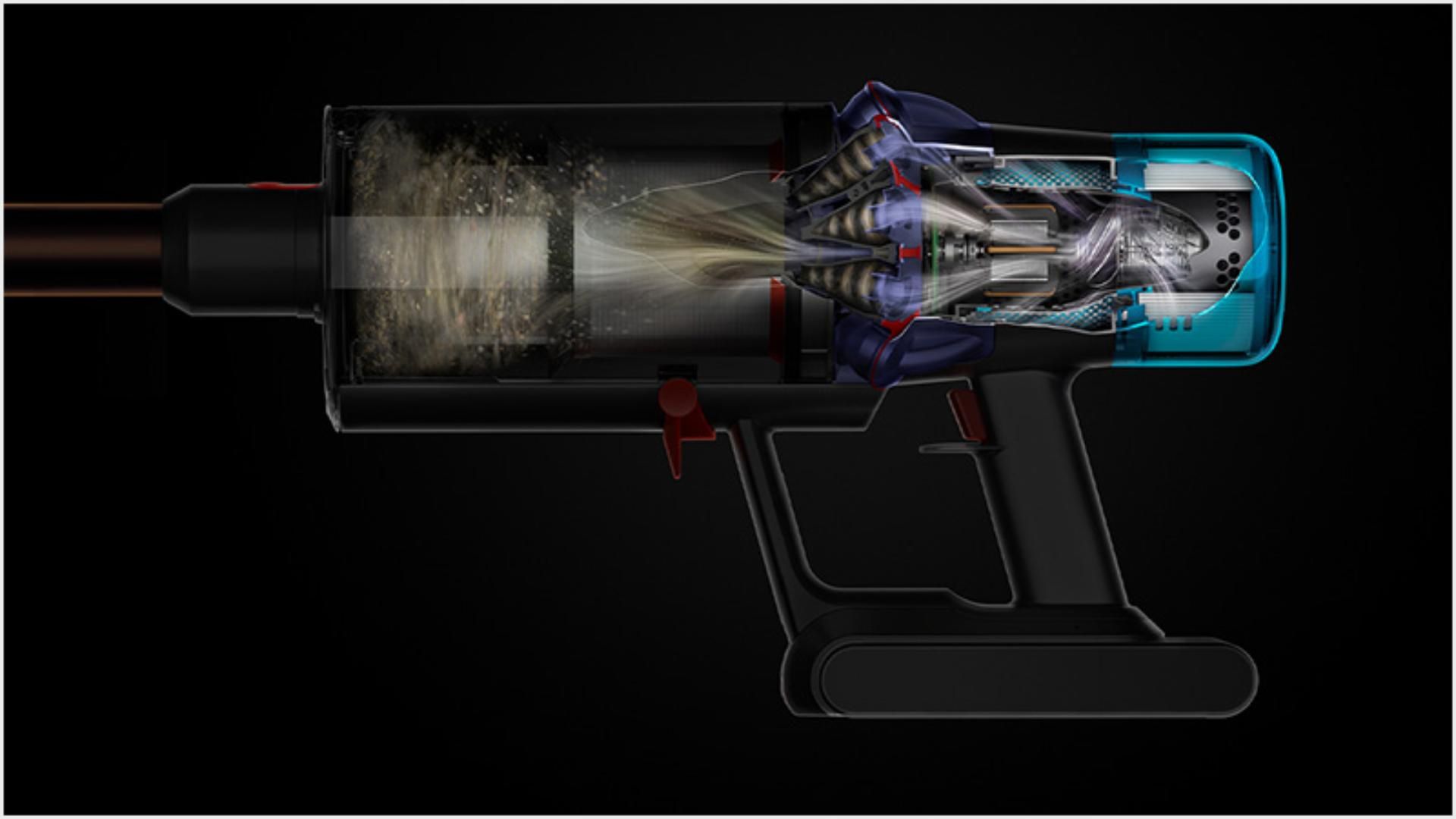 Dyson V15 Detect Extra SV22 – שואב אבק אלחוטי חכם 230AW עם Fluffy Optic ו-HEPA | יבואן רשמי – תמונה 2