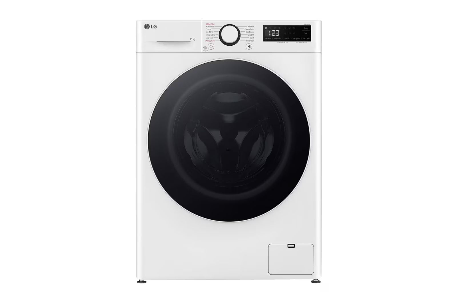 LG WF11114WBW: מכונת כביסה 11 ק"ג עם AI DD™, קיטור ודירוג A-10% אנרגטי | יבואן רשמי – תמונה 6