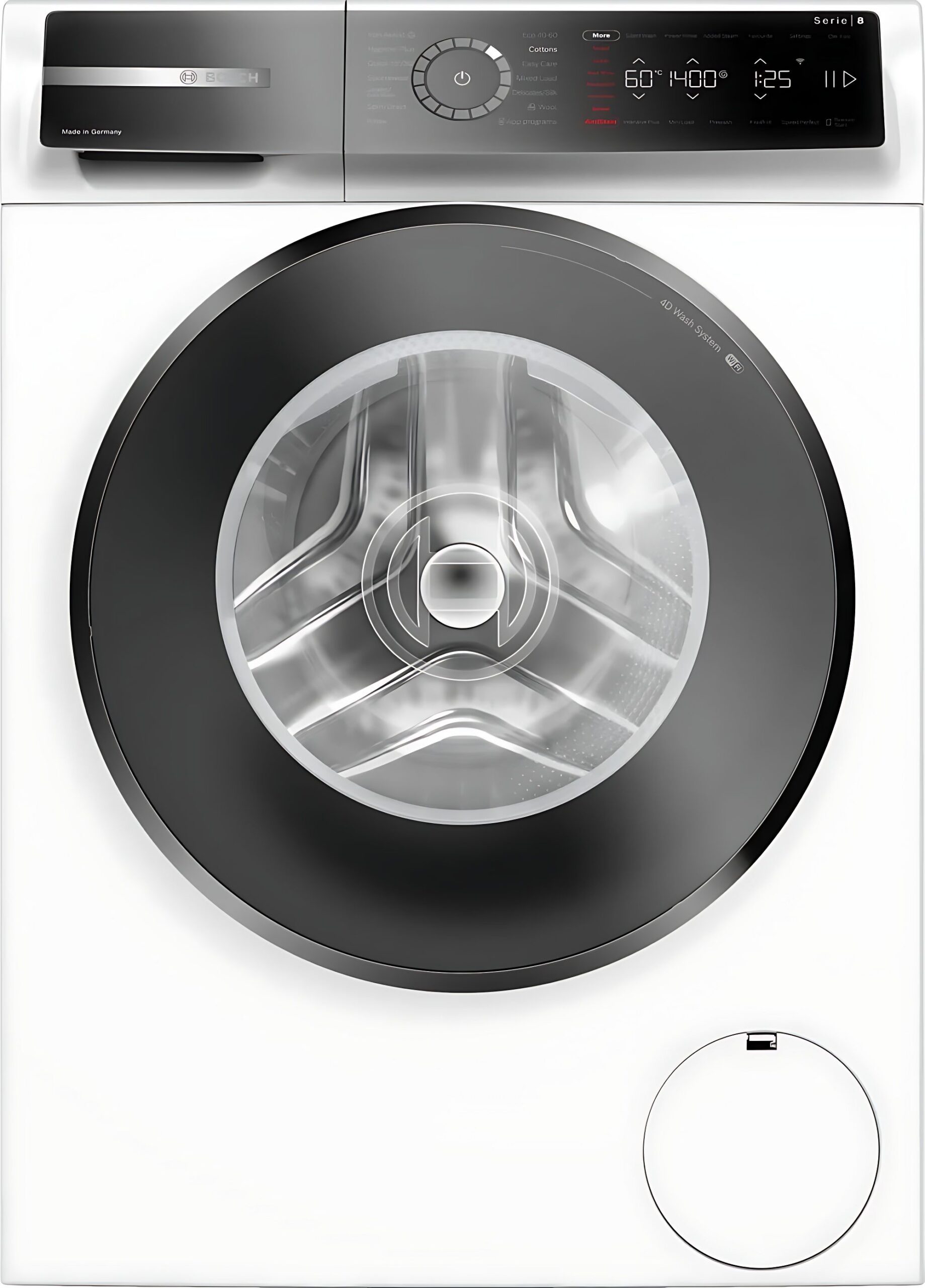 Bosch WGB25404IL מכונת כביסה 10 ק״ג 1400 סל״ד סדרה 8 פתח קדמי תוצרת גרמניה