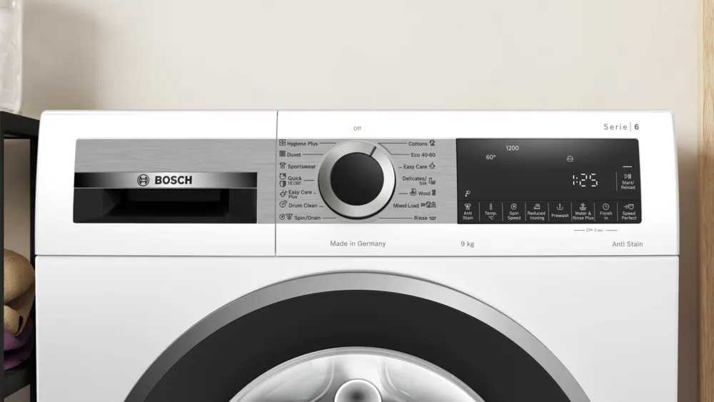 Bosch WGG24200IL – מכונת כביסה חכמה סדרת 6, קיבולת 9 ק״ג, 1200 סל״ד, דירוג אנרגטי A | יבואן רשמי – תמונה 2