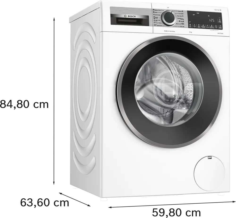 Bosch WGG24200IL – מכונת כביסה חכמה סדרת 6, קיבולת 9 ק״ג, 1200 סל״ד, דירוג אנרגטי A | יבואן רשמי – תמונה 6