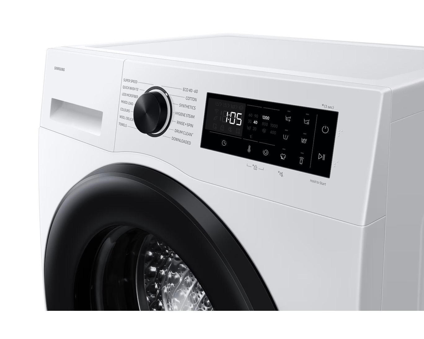 מכונת כביסה 8 ק"ג SAMSUNG WW80FG5L32A עם עם AI Eco Bubble ודירוג A | יבואן רשמי – תמונה 3