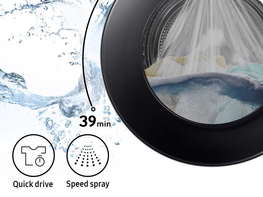 SAMSUNG WW90DG6U95LKKJ – מכונת כביסה סמסונג 9 ק״ג פתח קדמי AI Ecobubble™, AI Wash, עד 1400 סל״ד | יבואן רשמי – תמונה 11