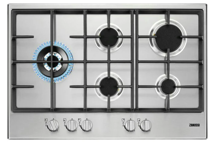 Zanussi ZGH76534XS: כיריים גז 5 מבערים 75 ס"מ נירוסטה | יבואן רשמי