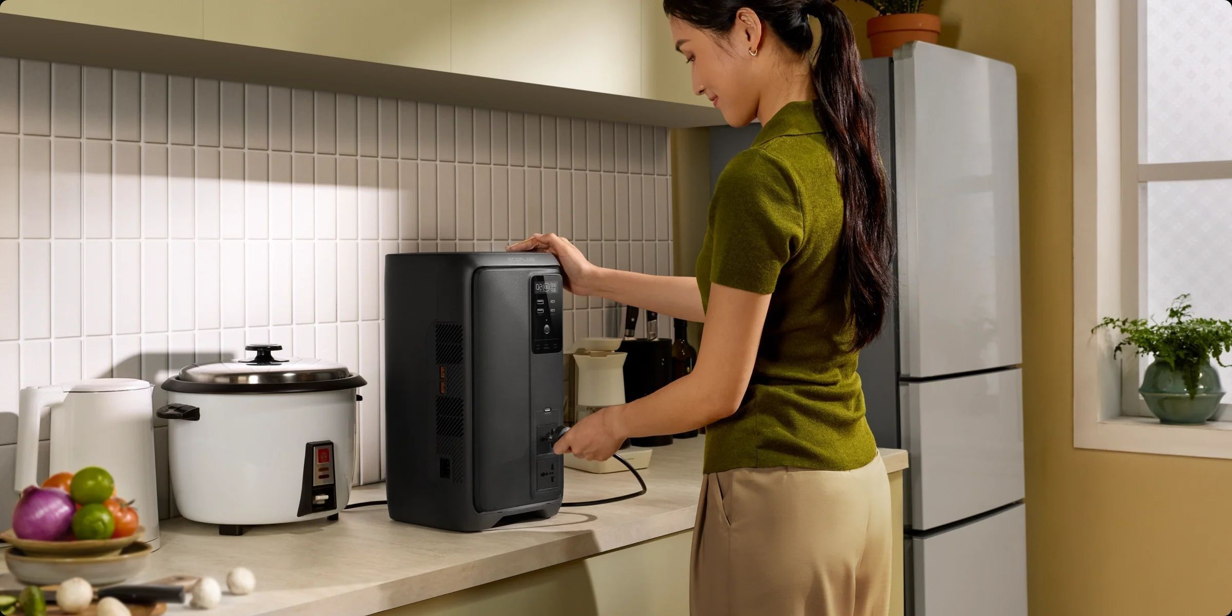 תחנת כח ניידת EcoFlow DELTA 3 AIR 2000 אקופלו 1920Wh עם מנגנון UPS חכם יבואן רשמי – תמונה 6