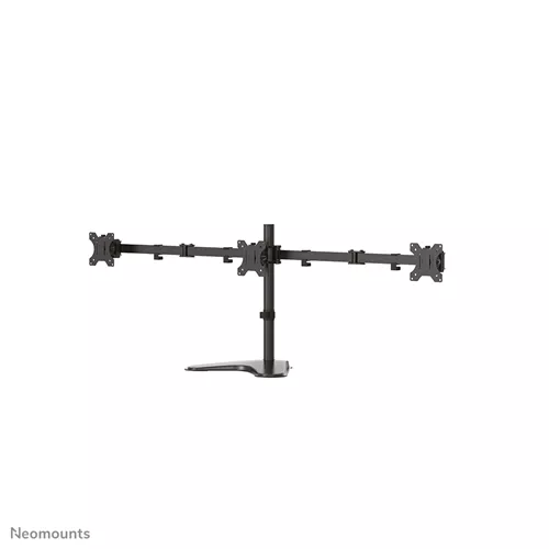 Neomounts FPMA-D550DD3BLACK - מעמד שולחני ל-3 מסכים עד 27 אינץ' עם תנועה מלאה | יבואן רשמי – תמונה 3