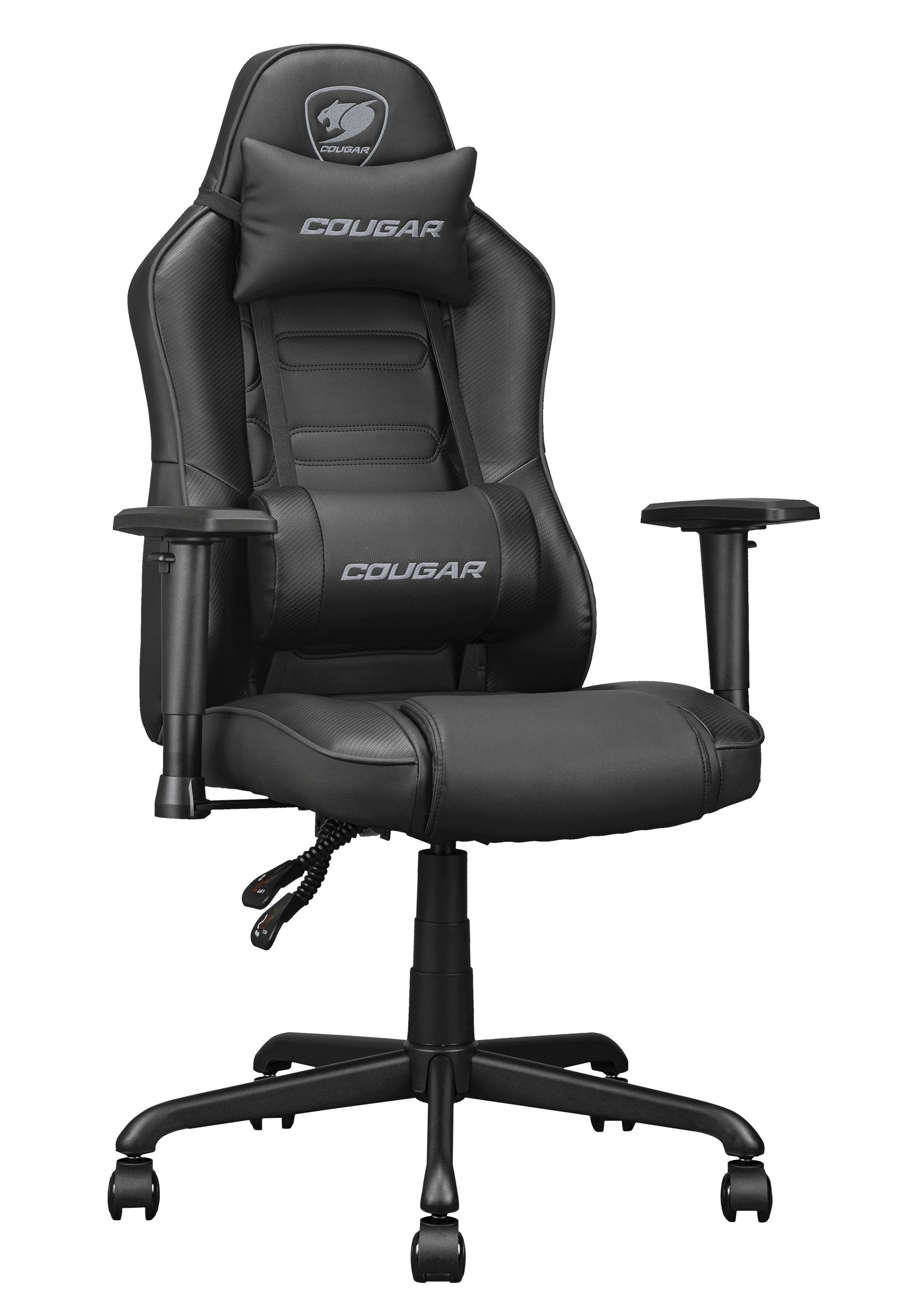 כיסא גיימינג COUGAR Fusion S BLACK ארגונומי שחור עם תמיכת 3D, בוכנה Class 4 ומושב קוגר יבואן רשמי – תמונה 4