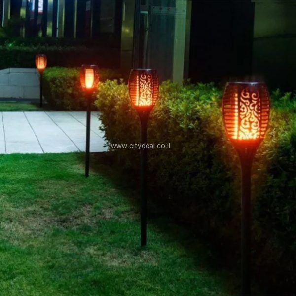 תאורת גינה סולאריות דגם להבה 5W POWERLINE דגם ZD-HJD-2 – תמונה 4