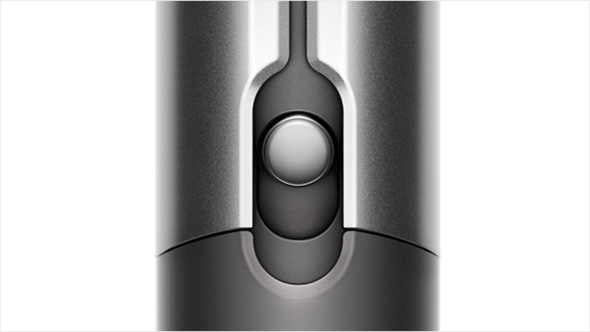 תקריב של מאפייני הנעילה של Dyson Airstrait.
