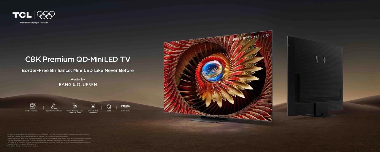 TCL 65C8K QD-Mini LED – תמונת מוצר טלוויזיה TCL 65C8K QD-Mini LED – תמונת מוצר