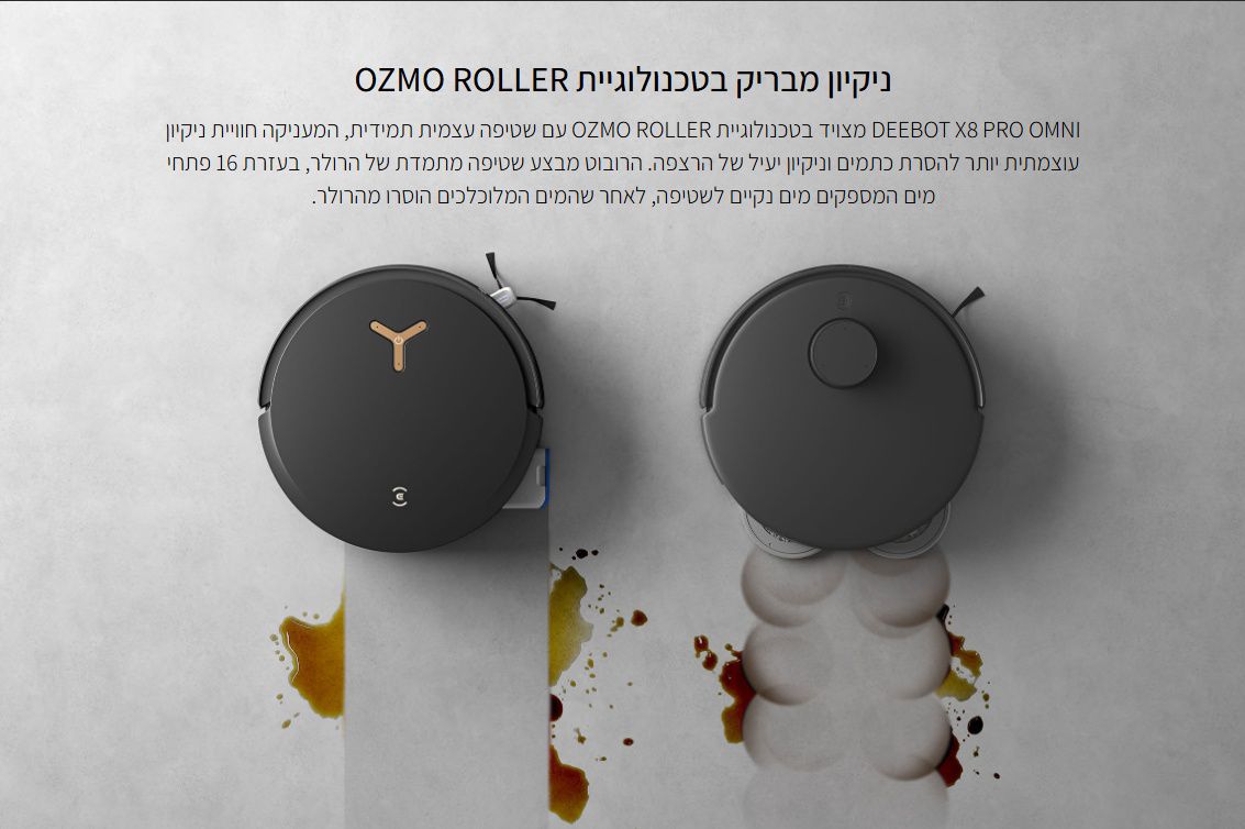 תחנת OMNI אוטומטית של ECOVACS DEEBOT X8 PRO OMNI
