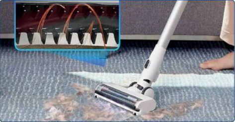 מברשת ZEROTANGLE של Tineco Floor One S7 Switch למניעת הסתבכות שיער