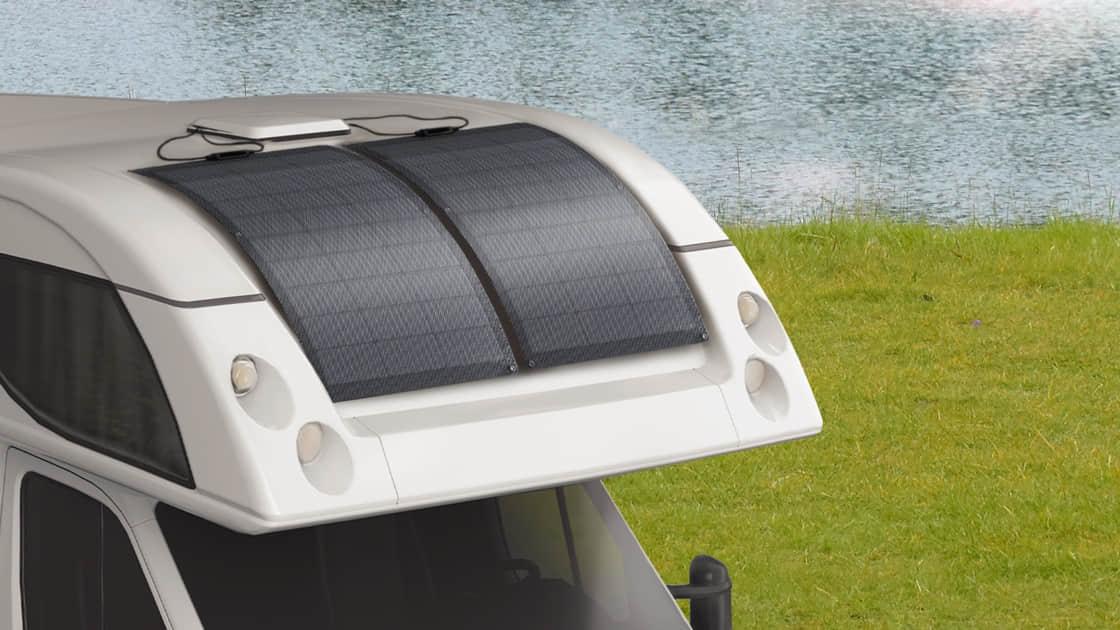 פאנל סולארי גמיש EcoFlow 100W במשקל 2.3 קילוגרם EcoFlow 100W פאנל סולארי גמיש וקל במיוחד