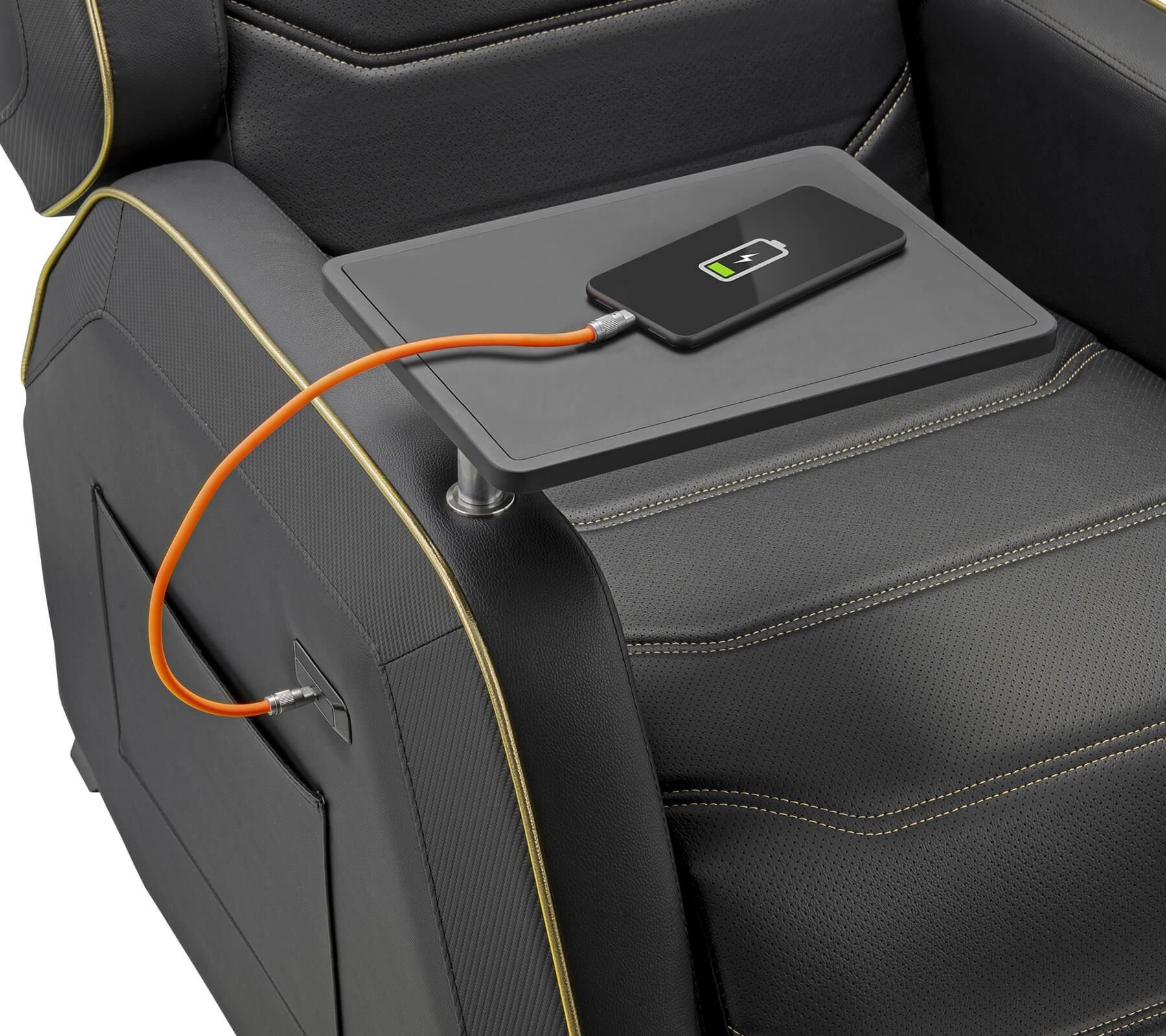 ספת גיימינג קוגר COUGAR RANGER PRO Royal עם שולחן מסתובב, טעינת USB-C ומשקל עד 160 ק"ג | יבואן רשמי – תמונה 12