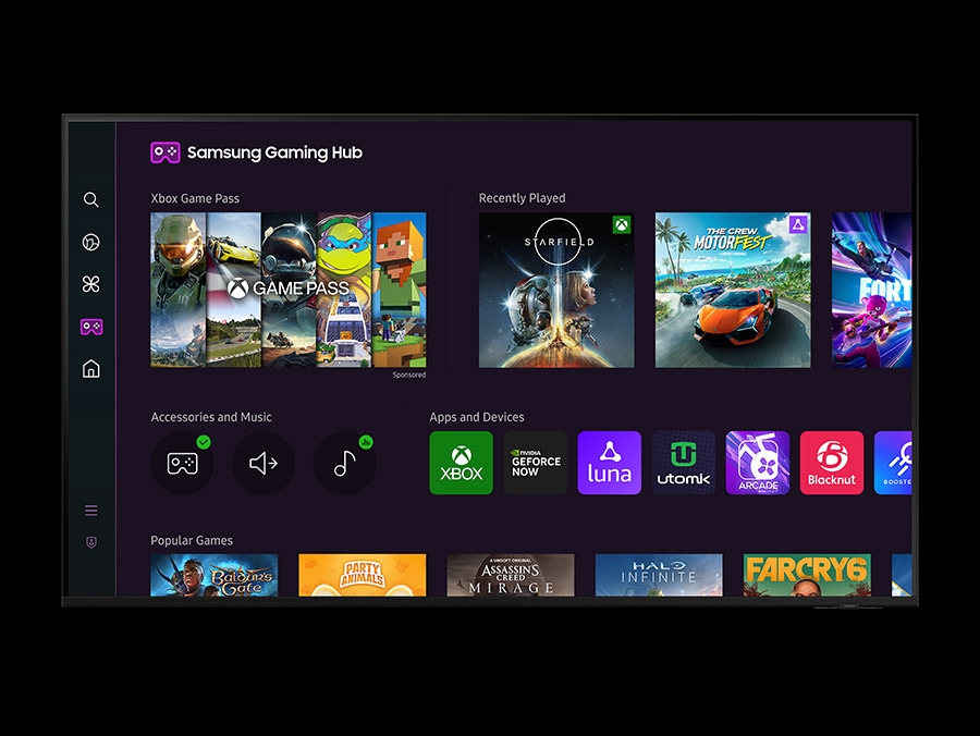 Samsung Gaming Hub - משחקים ללא קונסולה