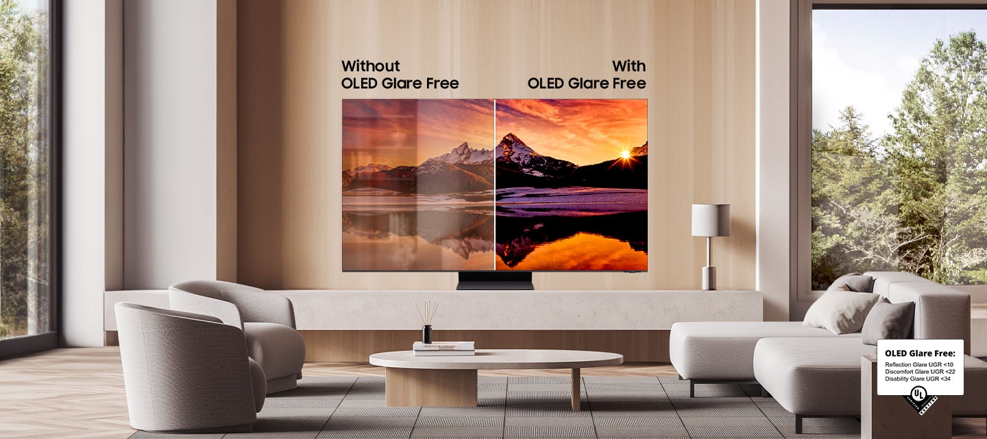 Samsung QE77S95D OLED ללא בוהק לצפייה יוקרתית ונוחה יותר