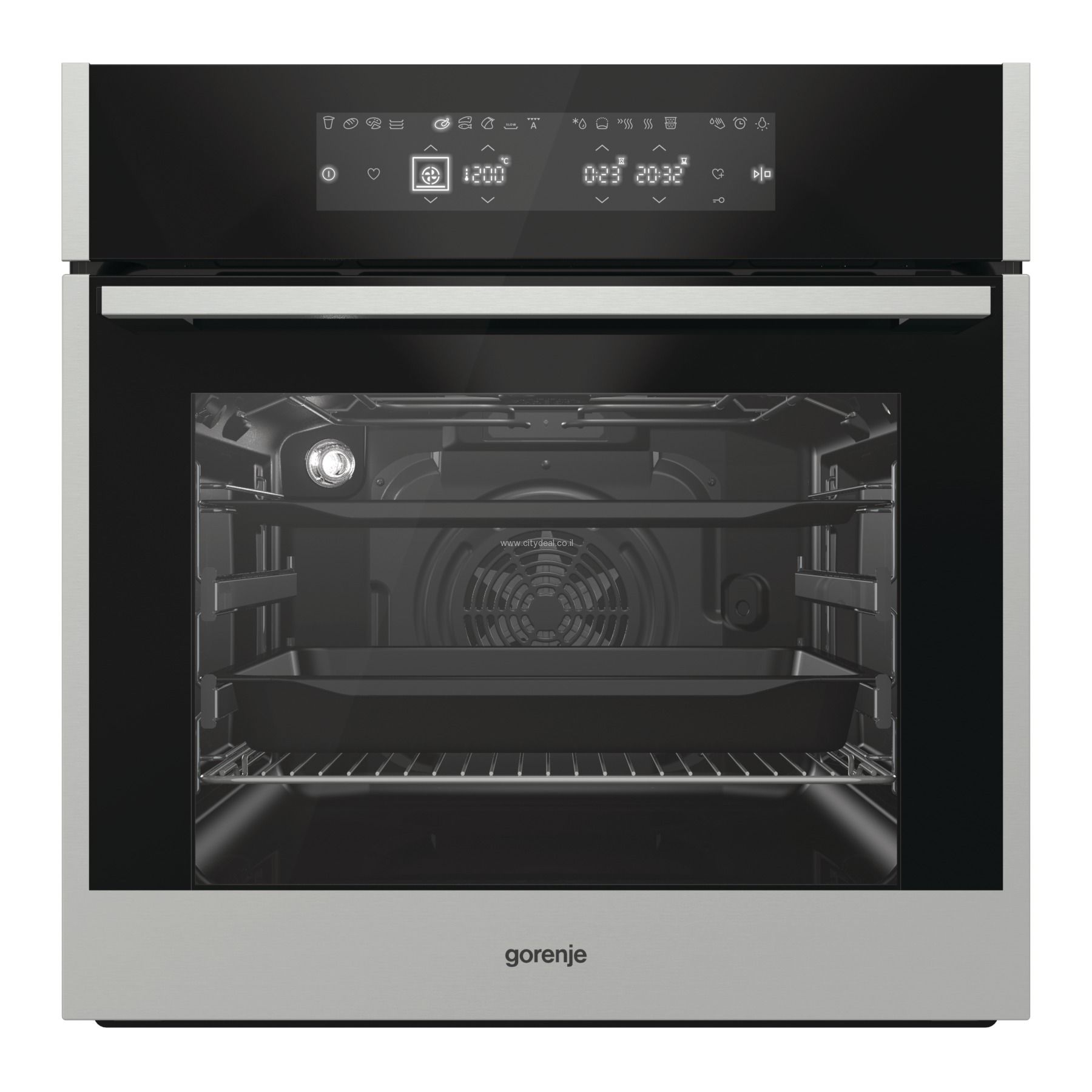תנור Gorenje זכוכית שחורה BO758A33XG